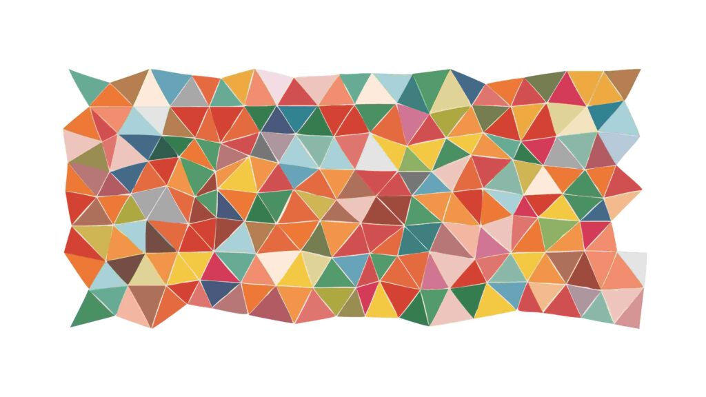 Dynamic Irregular Geometric Triangle Pattern Background, vector design Generative AI