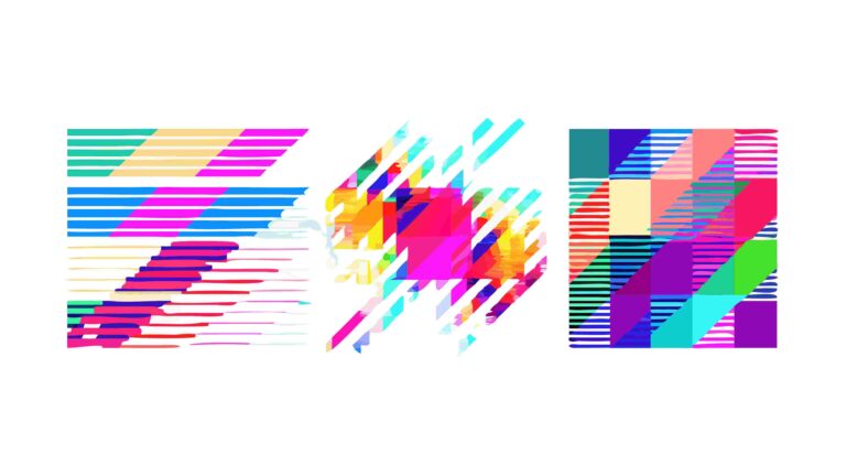 Vibrant Glitch Art Pixelated Distortion Abstract, vector design Generative AI