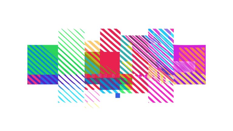 Colorful Abstract Pixelated Blocks Design Elements, vector design Generative AI