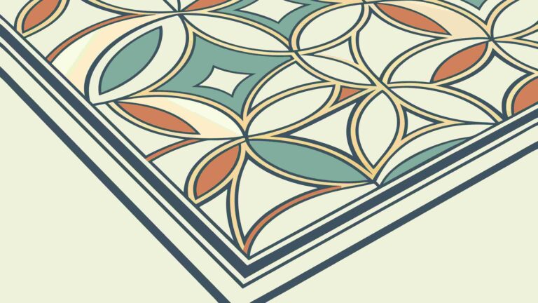 Ornate Geometric Border Pattern for Decorative Use, vector design Generative AI