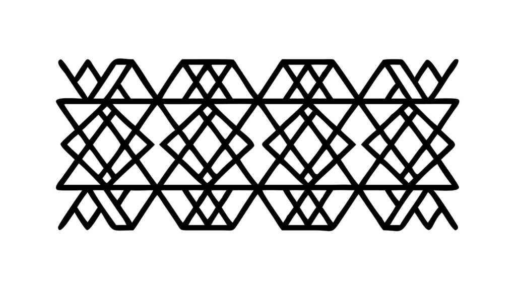 Dark Hexagonal Geometric Seamless Pattern Design, vector design Generative AI