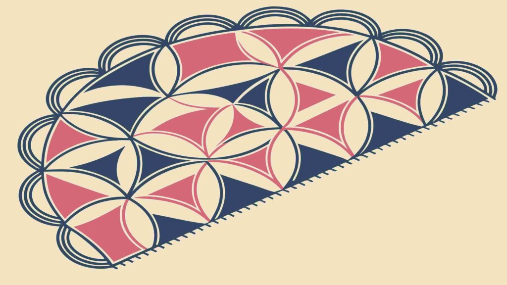 Colorful Geometric Triangular Mosaic Pattern Art, vector design Generative AI