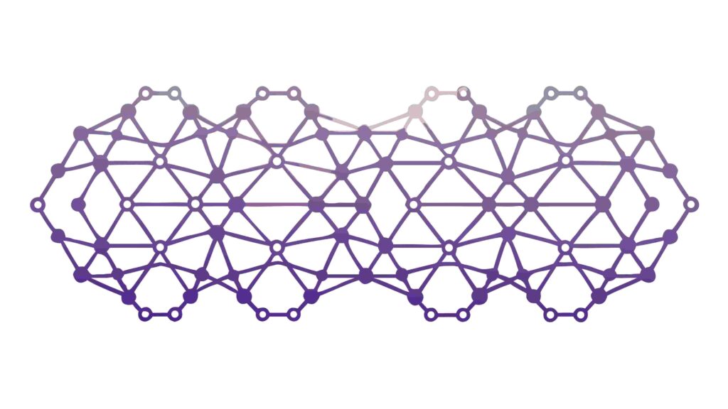 Low Poly Purple Hexagonal Geometric Pattern Art, vector design Generative AI