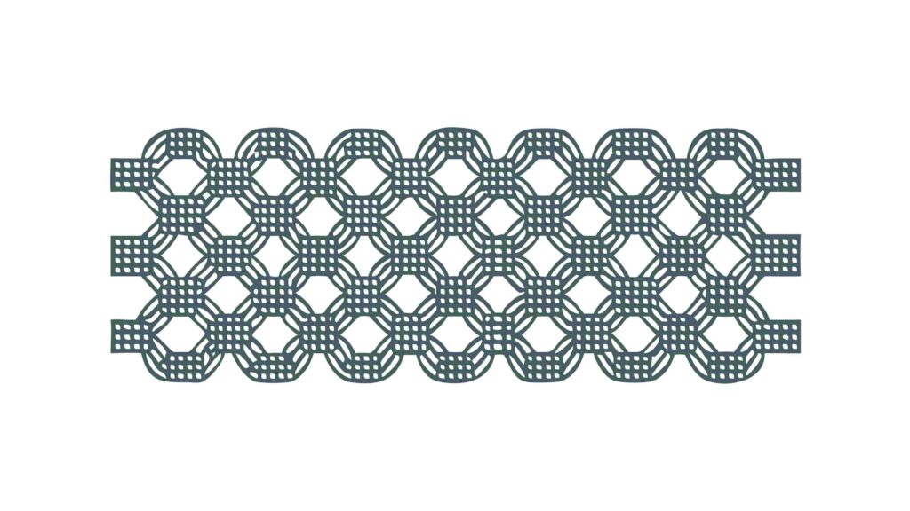 Textured Geometric Woven Pattern for Fabric, vector design Generative AI