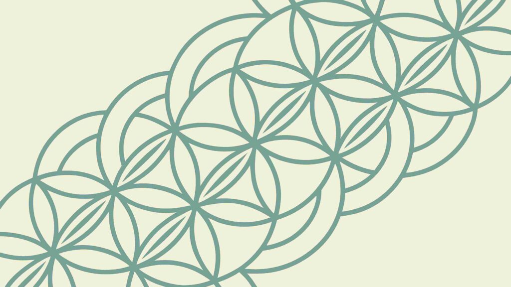 Organic Geometric Floral Pattern for Natural Art, vector design Generative AI