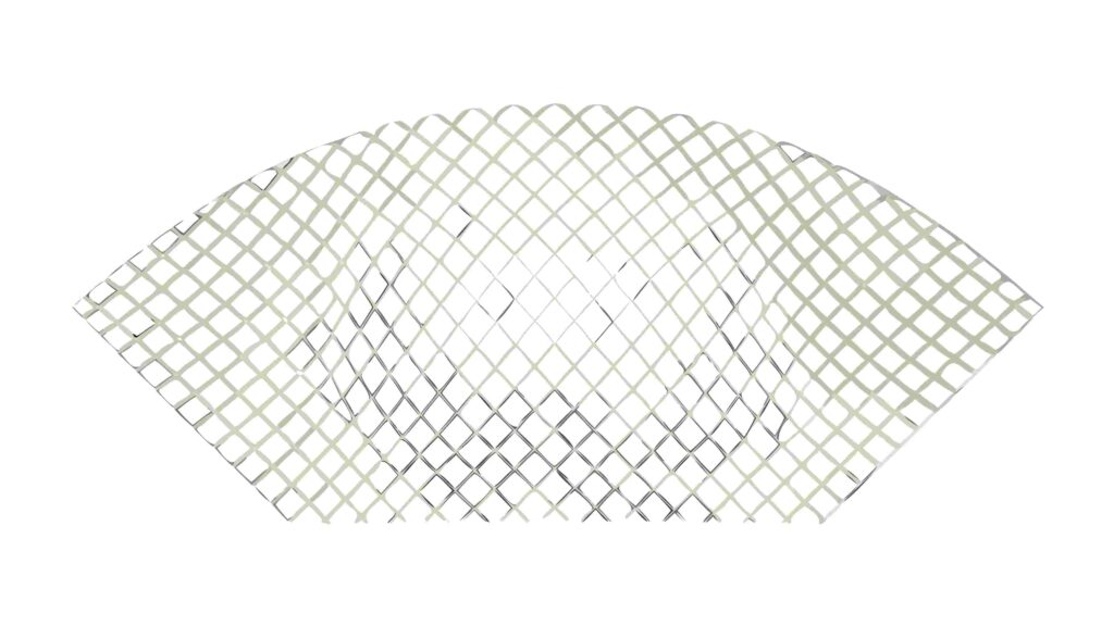 Abstract Curved Mesh Grid Pattern Tech Background, vector design Generative AI