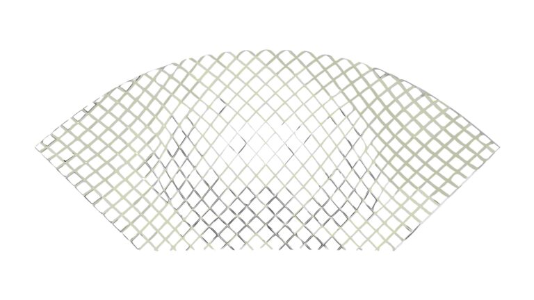 Abstract Curved Mesh Grid Pattern Tech Background, vector design Generative AI