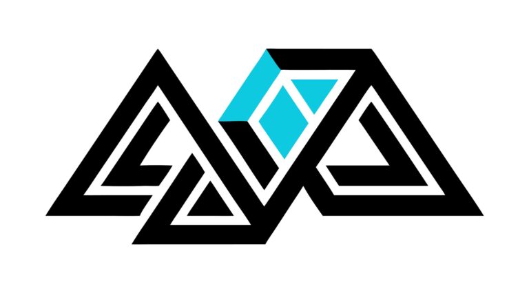 Abstract Interlocking Geometric Symbols Modern Art, vector design Generative AI
