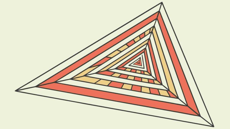 Abstract Triangular Tunnel Perspective Vector Illustration, vector design Generative AI