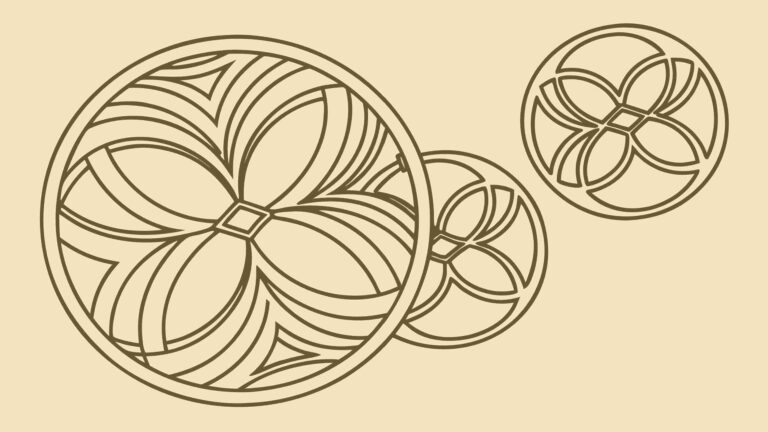 Elegant Floral Geometric Mandala Pattern Vector Art, vector design Generative AI