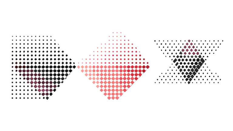 Abstract Geometric Triangles with Halftone Dots Vector, vector design Generative AI