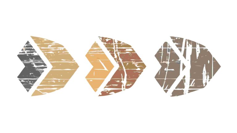 Distressed Abstract Arrow Shapes Vector Grunge Design, vector design Generative AI