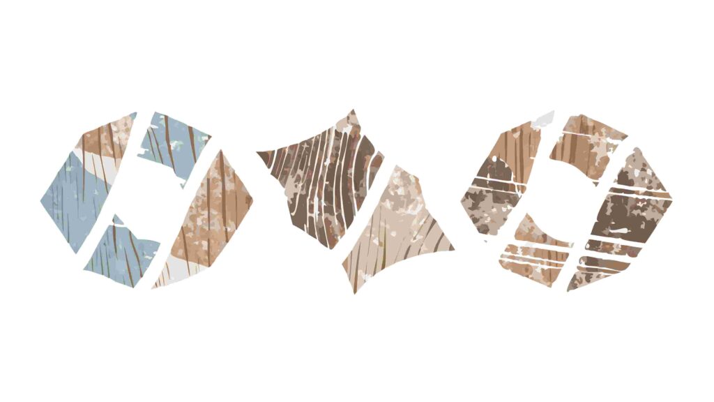 Abstract Distressed Paint Stroke Square Shapes Vector, vector design Generative AI