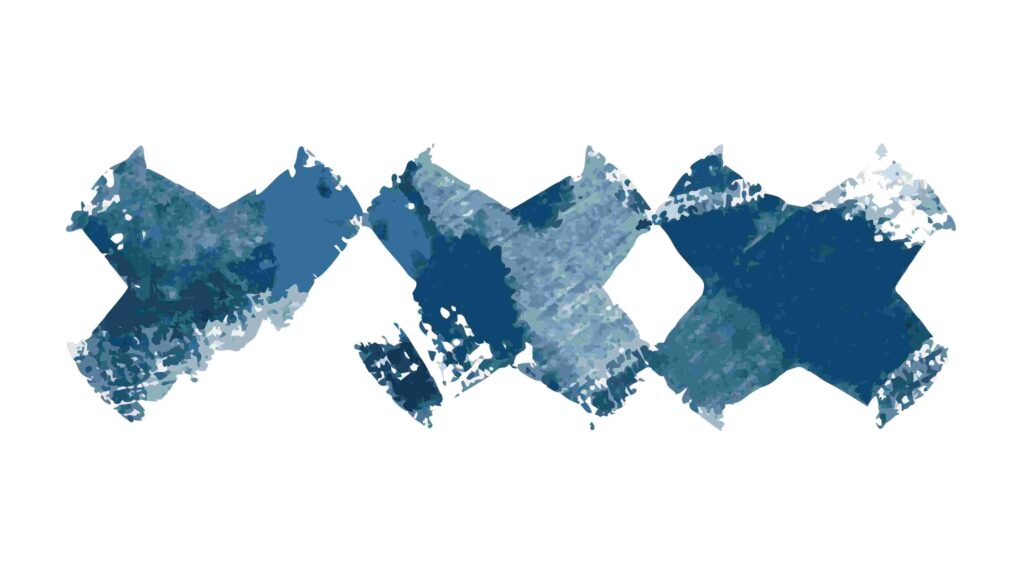 Abstract Distressed Cross Shape Vector Grunge Element, vector design Generative AI