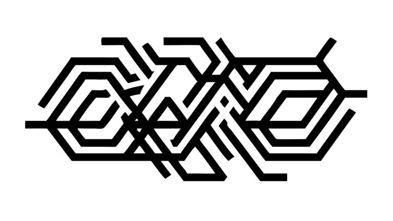 Abstract Interlocking Geometric Border Vector Design, vector design Generative AI