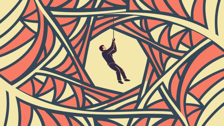 Figure in Radial Geometric Pattern Abstract Vector, vector design Generative AI
