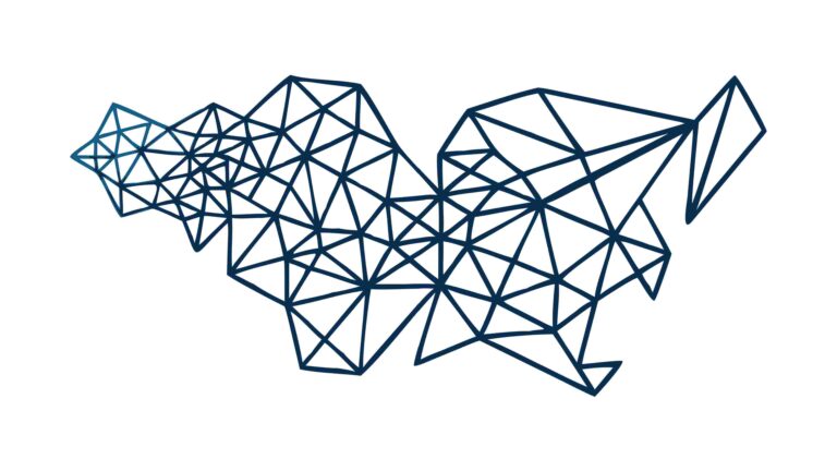 Abstract Polygonal Mountain Range Vector Landscape, vector design Generative AI