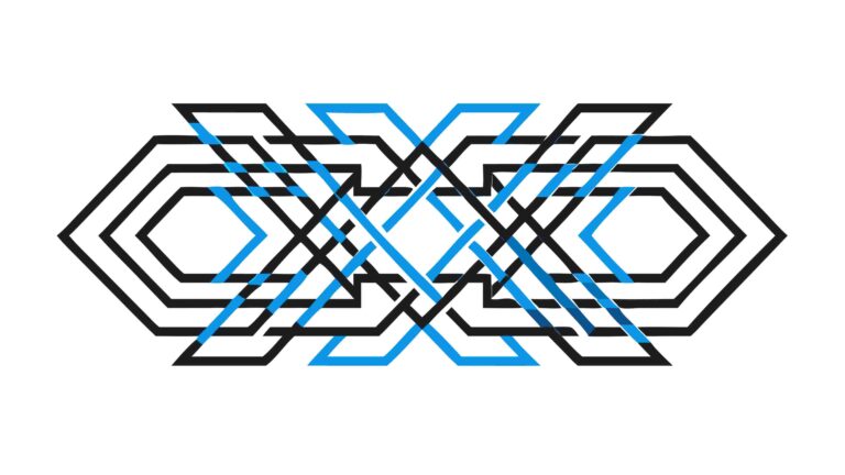 Symmetrical Geometric Knot Border Abstract Vector Art, vector design Generative AI