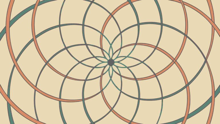Hypnotic Swirling Radial Geometric Pattern Vector, vector design Generative AI