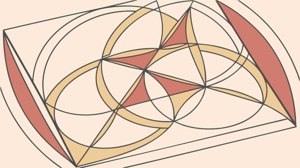 Abstract Intersecting Geometric Triangles Vector Pattern, vector design Generative AI
