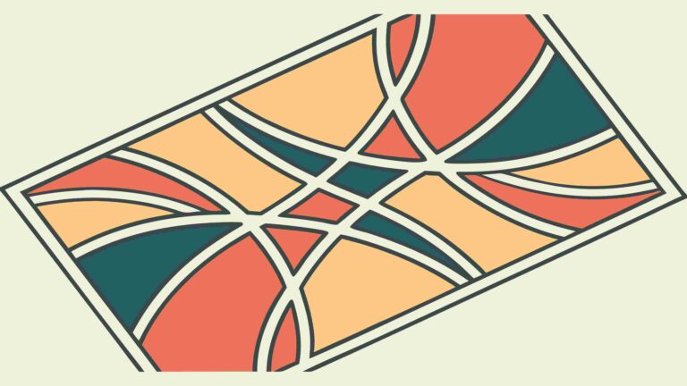 Abstract Geometric Colorful Intersecting Shapes Vector, vector design Generative AI