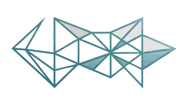 Abstract Polygonal Connected Shapes Vector Design, vector design Generative AI