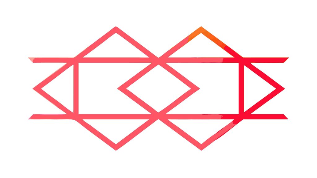 Geometric Interlocking Hexagonal Pattern Outline Vector, vector design Generative AI