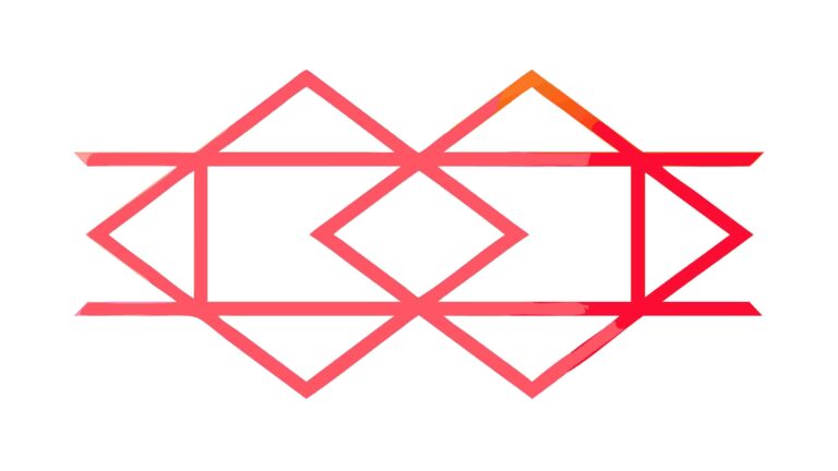 Geometric Interlocking Hexagonal Pattern Outline Vector, vector design Generative AI