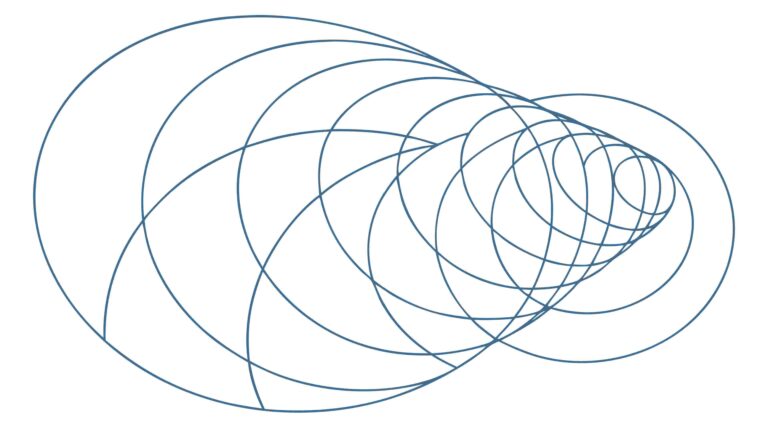 Abstract Swirling Concentric Circles Vector Vortex, vector design Generative AI