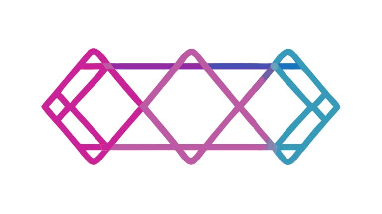 Vibrant Interlocking Geometric Pattern Vector Background, vector design Generative AI
