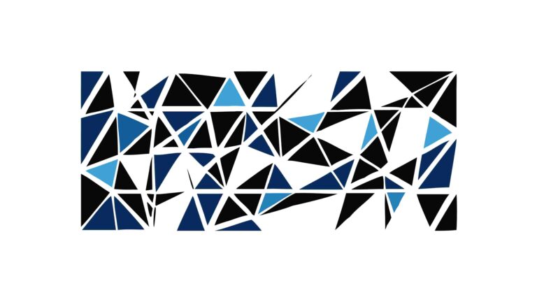 Abstract Shattered Geometric Triangles Background Vector, vector design Generative AI
