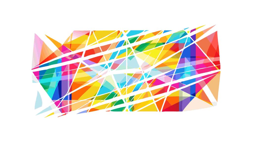 Abstract Colorful Geometric Shards Background Vector, vector design Generative AI