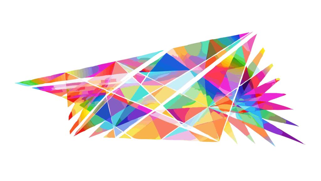 Abstract Geometric Paper Airplane Vector Design Element, vector design Generative AI