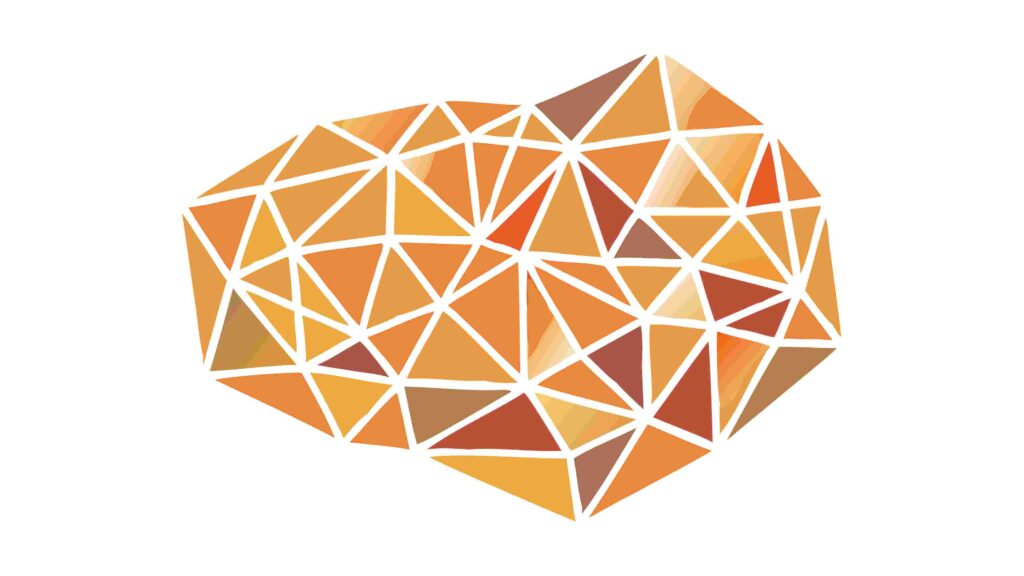 Abstract Polygonal Heart Shape Vector Symbol, vector design Generative AI