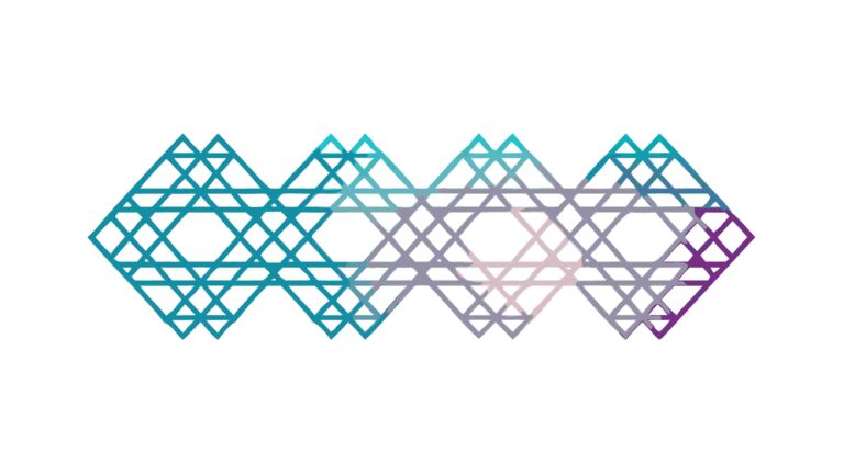 Abstract Interlocking Geometric Border Pattern Vector, vector design Generative AI
