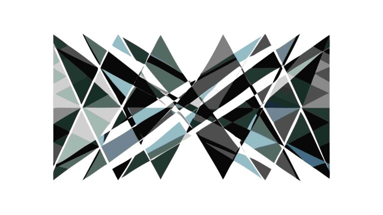 Minimalist Abstract Geometric Triangle Pattern Design, vector design Generative AI