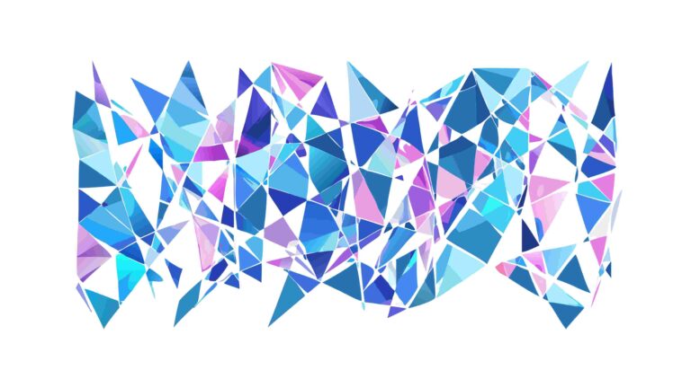 Sparkling Polygonal Crystal Facet Abstract Background, vector design Generative AI