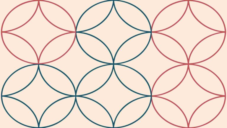Simple Geometric Circles Repeating Pattern Background, vector design Generative AI