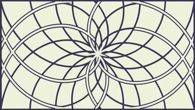 Abstract Spiraling Geometric Circles Line Art Pattern, vector design Generative AI