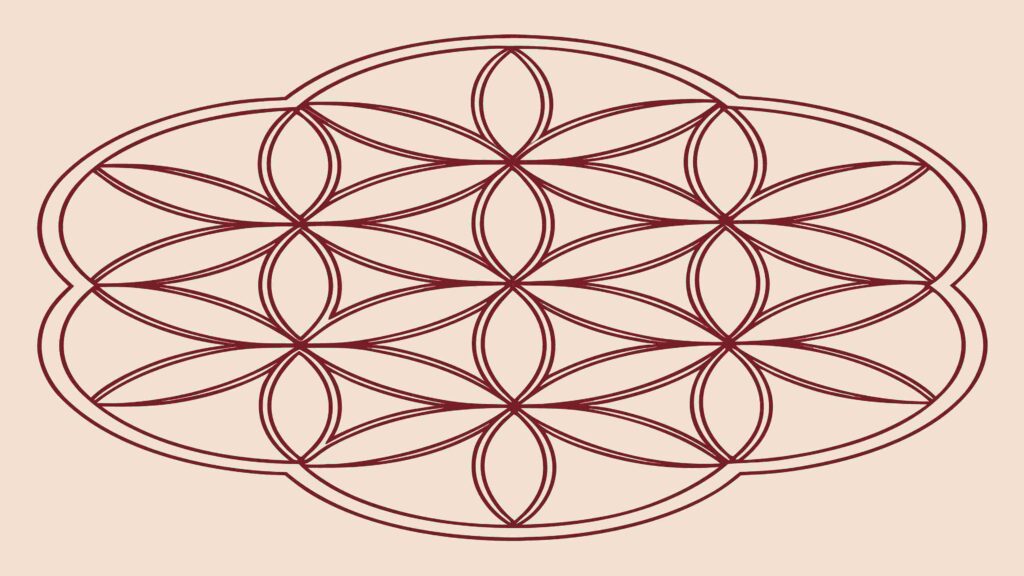 Sacred Geometry Flower of Life Abstract Pattern, vector design Generative AI