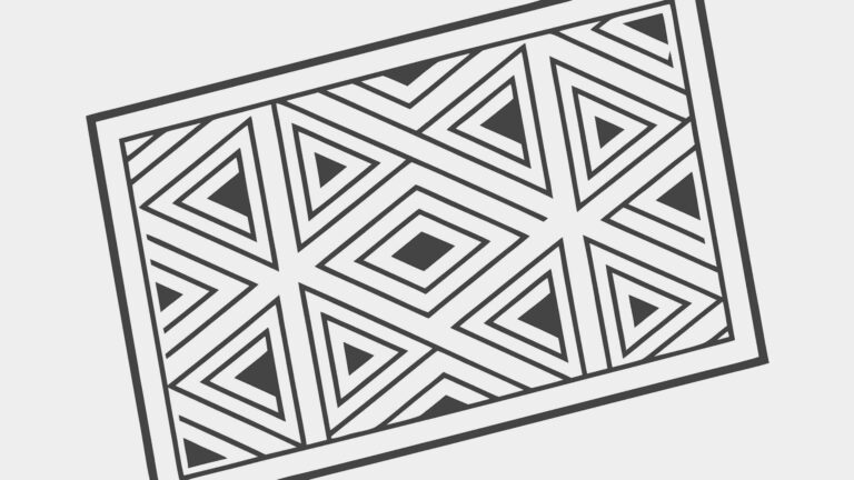 Abstract Geometric Triangle Tile Repeating Pattern, vector design Generative AI