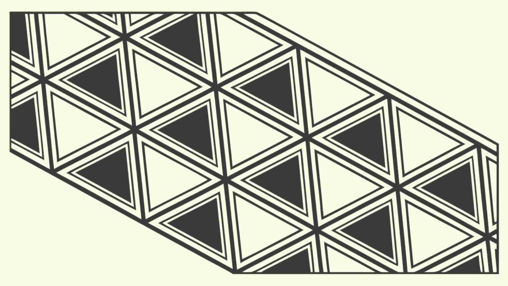 Geometric Triangle Grid Repeating Pattern Background, vector design Generative AI