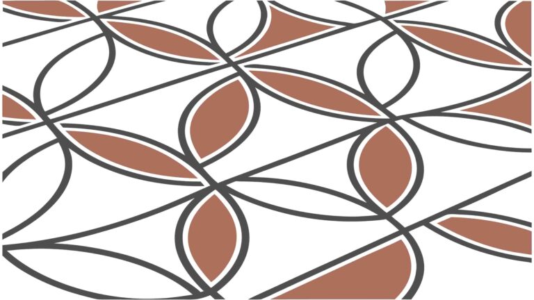 Elegant Geometric Petal Shapes Repeating Pattern, vector design Generative AI