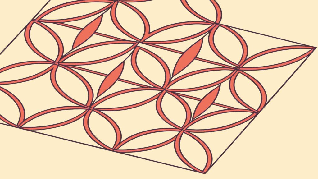 Abstract Geometric Pattern with Star & Triangle Motifs, vector design Generative AI