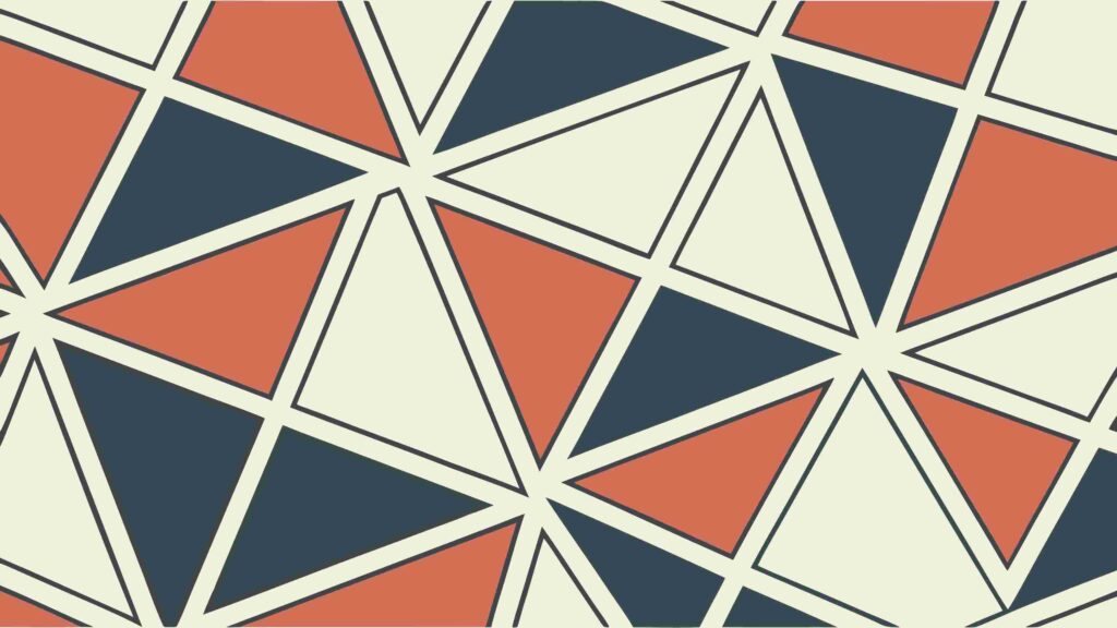 Colorful Geometric Triangle Blocks Repeating Pattern, vector design Generative AI