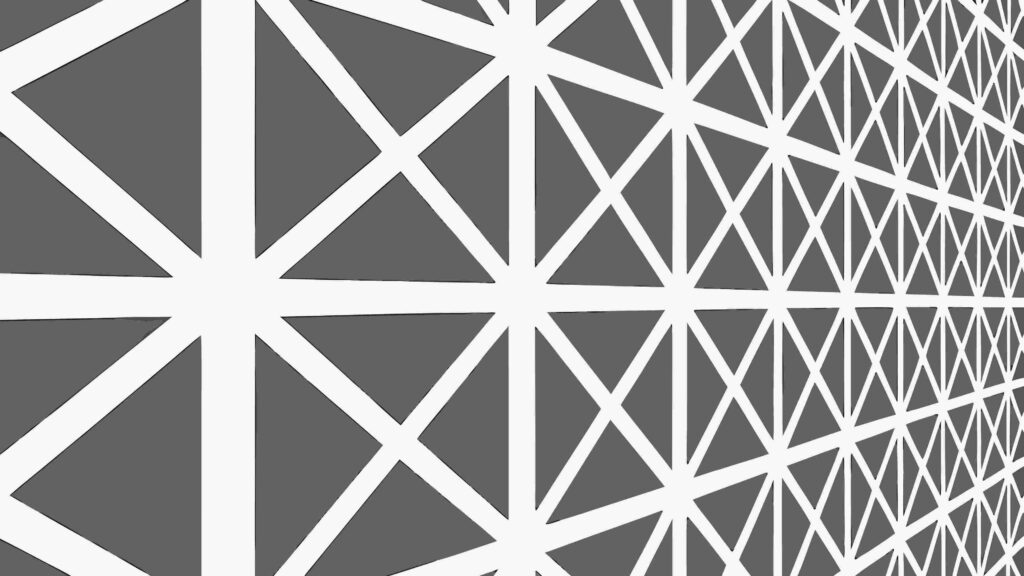 Abstract Geometric Perspective Triangle Wall Pattern, vector design Generative AI