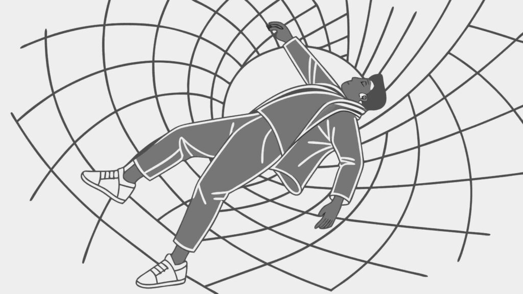 Spider-Man Silhouette on Web Vector Superhero Art, vector design Generative AI