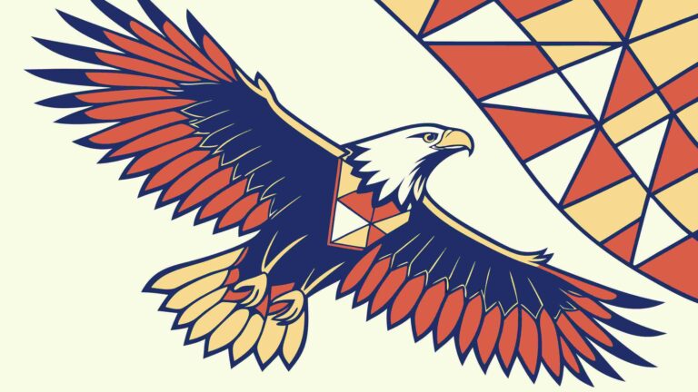 Majestic Bald Eagle in Flight Vector Illustration, vector design Generative AI