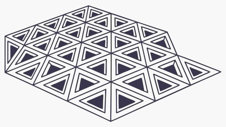 Abstract Isometric Hexagon Grid Pattern Vector Art, vector design Generative AI
