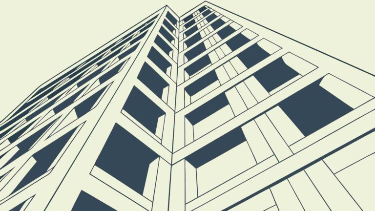 Perspective View of Modern Skyscraper Vector Art, vector design Generative AI